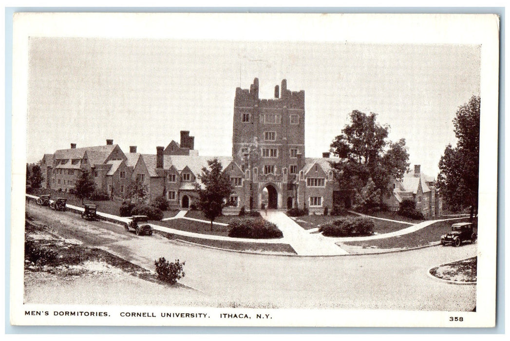 c1920 Men's Dormitories Cornell University Building Ithaca New York NY Postcard
