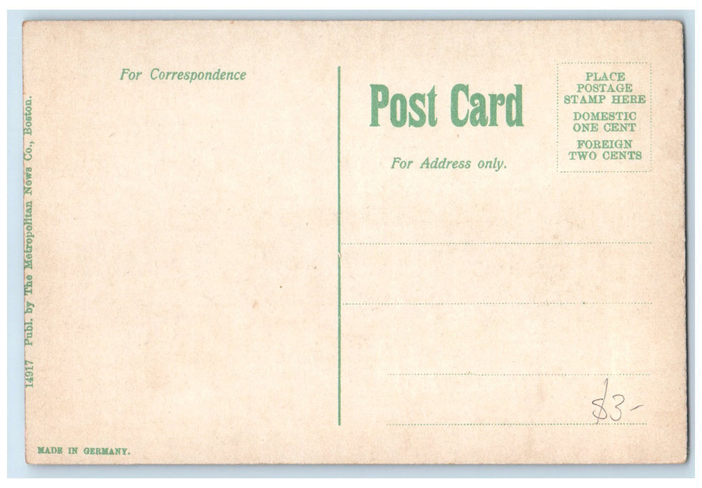 c1910's Alumni Hall Holy Cross Exterior View Worcester Massachusetts MA Postcard