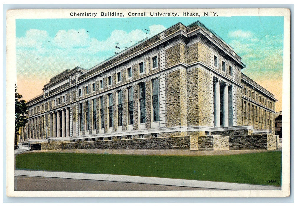 1925 Chemistry Building Cornell University Ithaca New York NY Posted Postcard