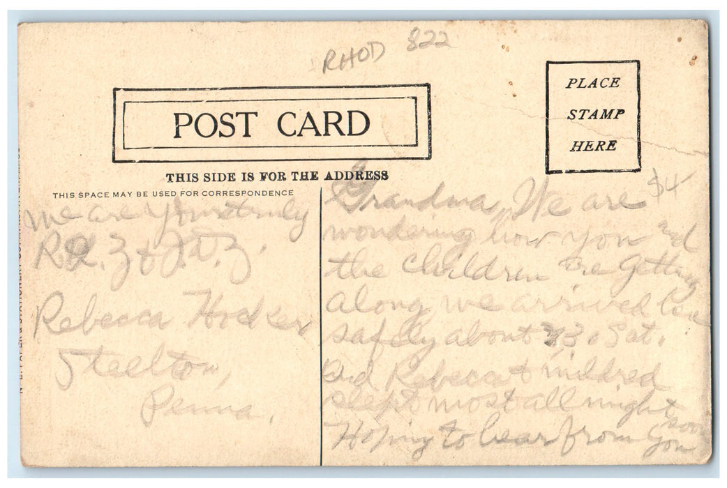 c1940's Elwood High School Public Library Exterior Elwood Indiana IN Postcard