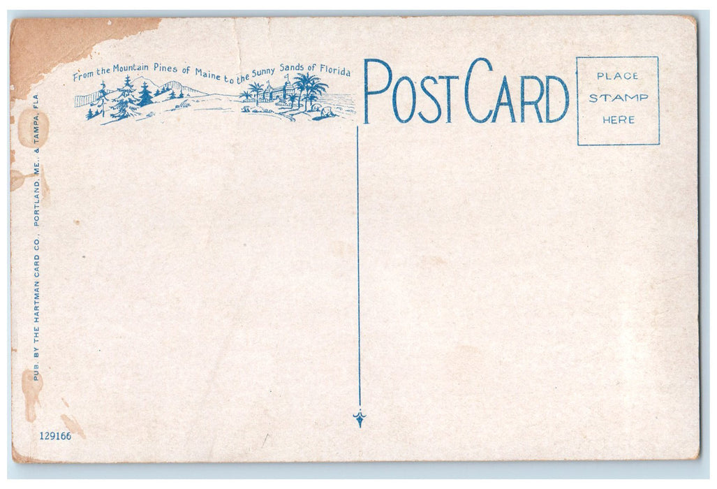 c1920's Phosphate Mining Miner Workers Blasting In Florida FL Unposted Postcard