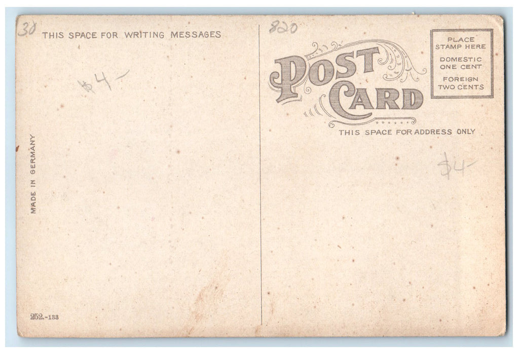 c1910's Looking North On Main Street Shops Goshen Indiana IN Unposted Postcard