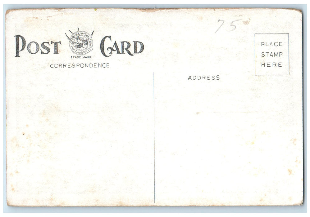c1920's Indian River Bridge Grove View Canaan New Hampshire NH Unposted Postcard