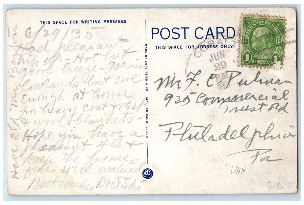 1935 Edgemere Lake Pocotopaug Docking Boats East Hampton Connecticut CT Postcard