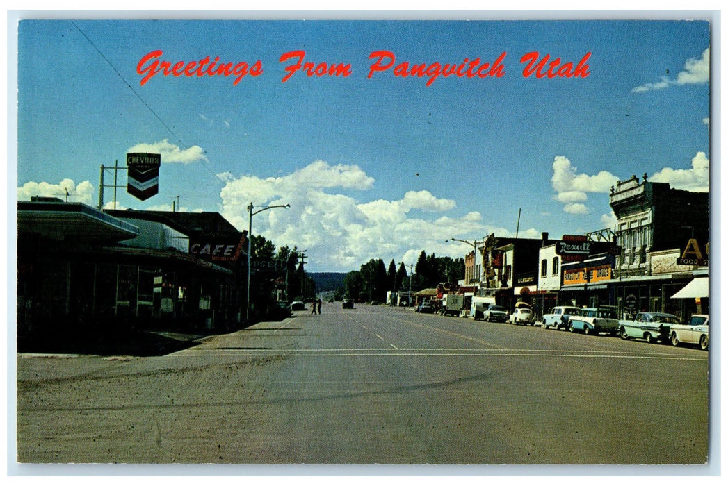 c1960's Greetings From Panguitch Fishermen's Paradise Utah UT Unposted Postcard