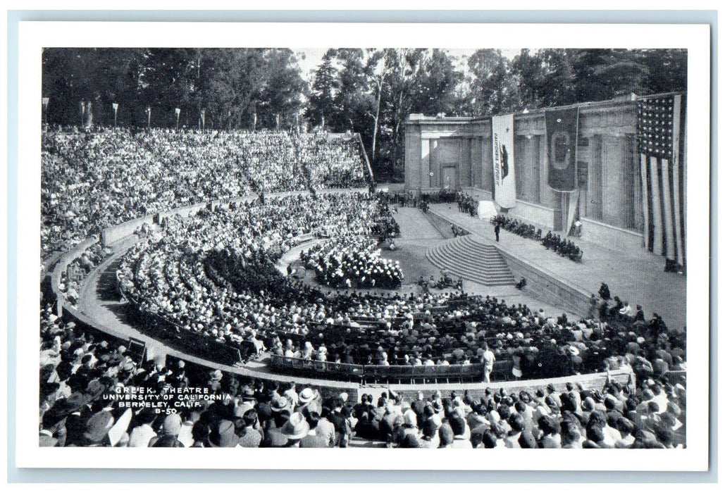 c1920's Greek Theatre University Of California Berkeley California CA Postcard