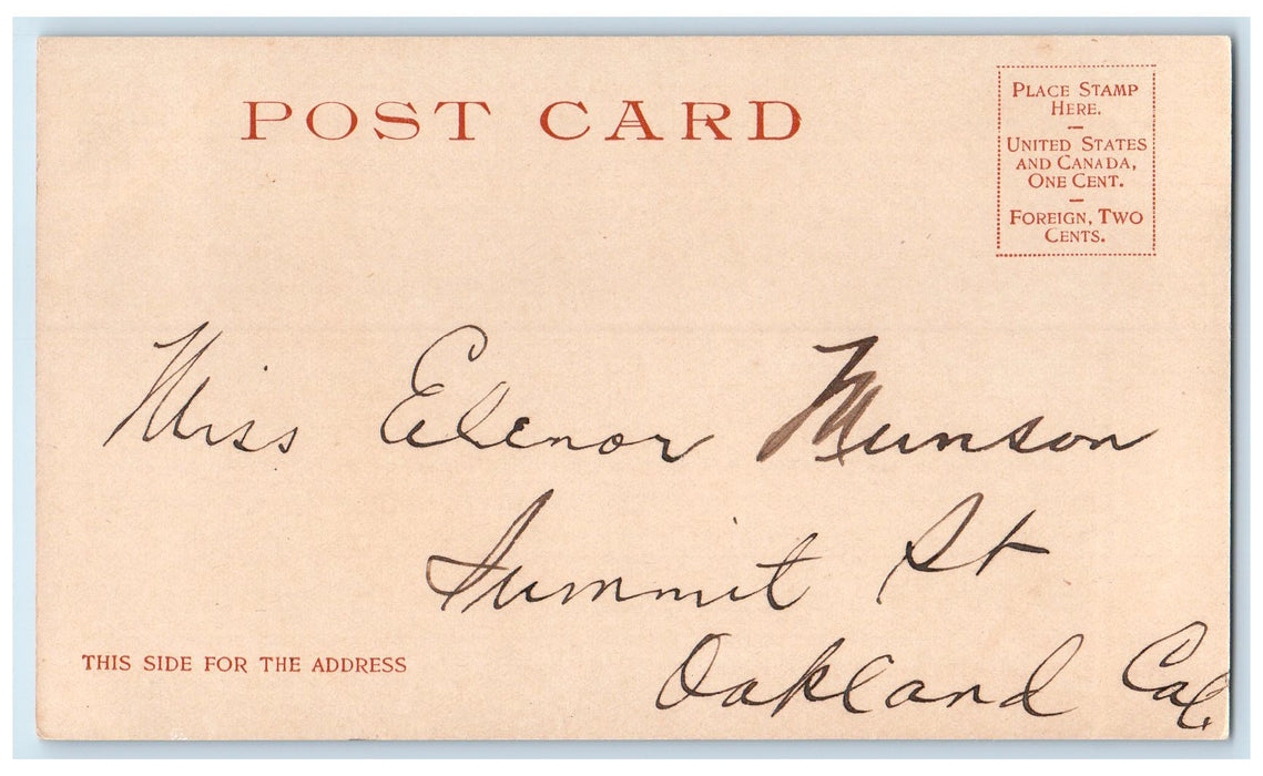 c1905 The California Limited On The Desert Train Smokestacks Railway CA Postcard