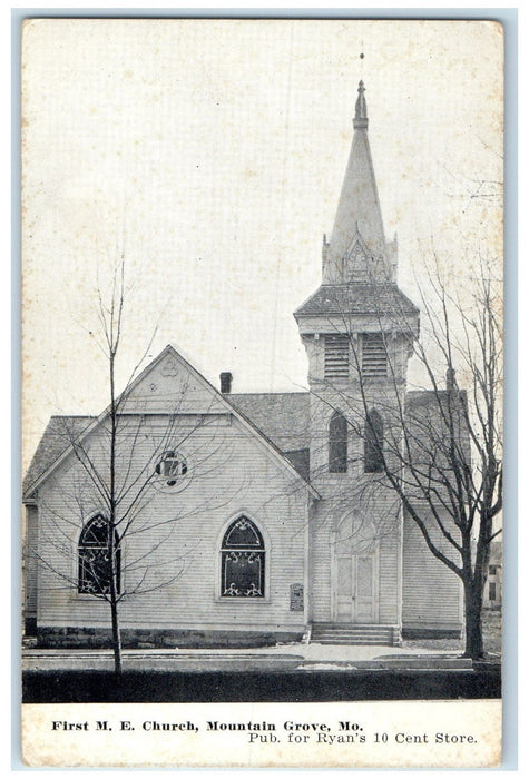 c1920's First Methodist Episcopal Church Mountain Grove Missouri MO Postcard