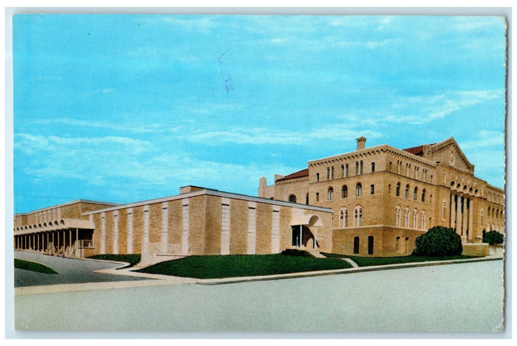 c1960's Immanuel Baptist Church Exterior Little Rock Arkansas AR Clouds Postcard