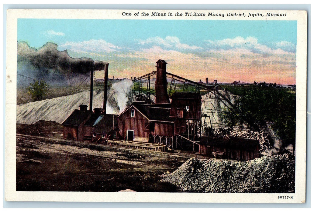 c1920 One Of The Mines In Tri State Mining District Joplin Missouri MO Postcard