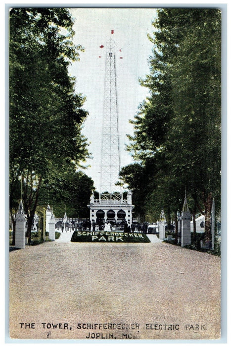 c1950's The Tower Schifferdecker Electric Park View Joplin Missouri MO Postcard