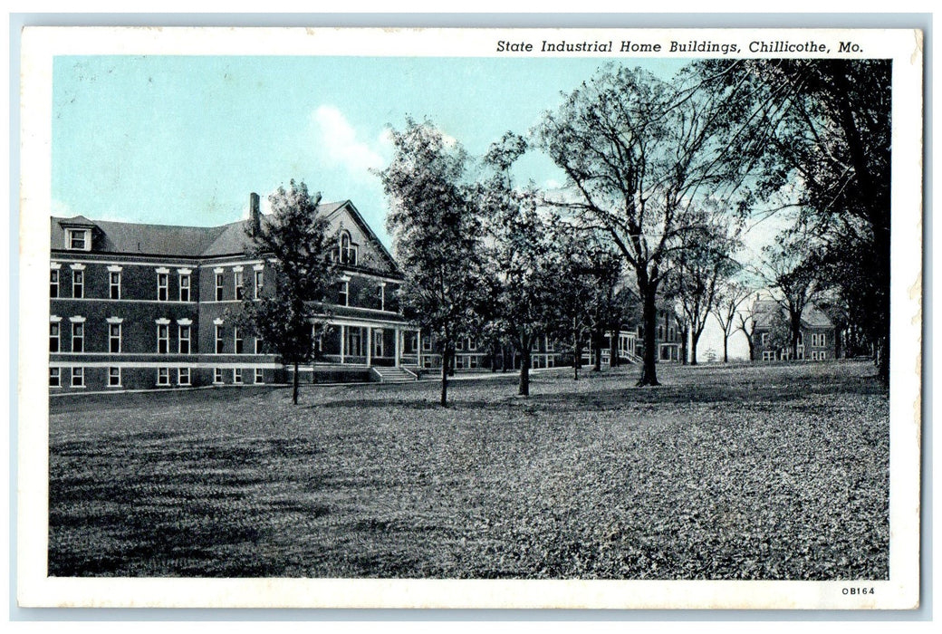 1941 State Industrial Home Building View Chillicothe Missouri MO Posted Postcard