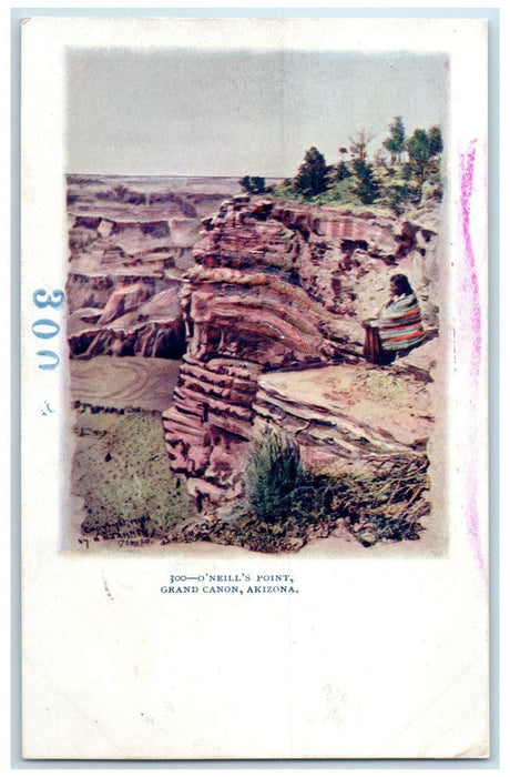 c1905s O' Neill's Point Scene Grand Canyon Arizona AZ Unposted Embossed Postcard