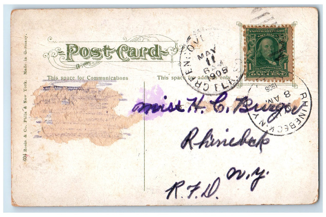 1908 Ashley Street Residences House Exterior Jacksonville Florida FL Postcard
