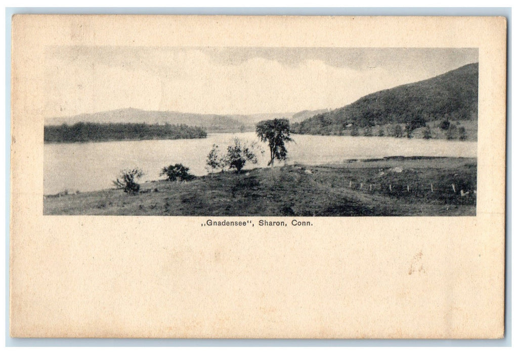 c1920's Gnadensee Lake Mountains Grove Sharon Connecticut CT Unposted Postcard