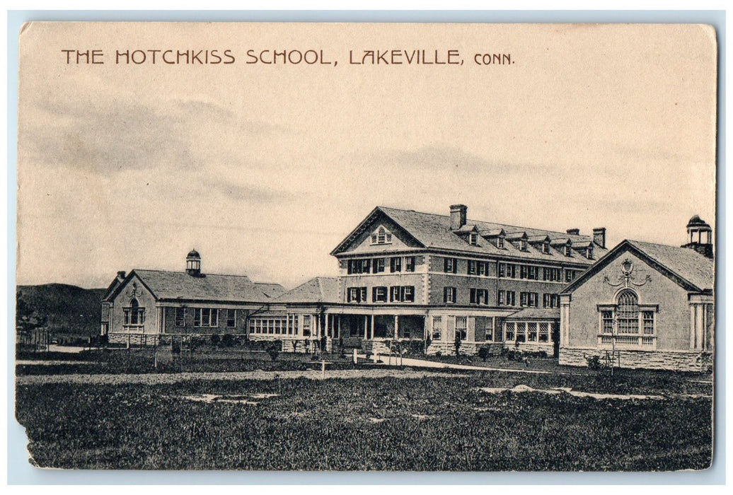 1906 The Hotchkiss School Campus Building View Lakeville Connecticut CT Postcard