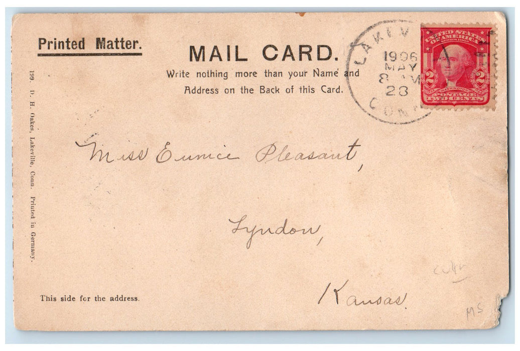 1906 The Hotchkiss School Campus Building View Lakeville Connecticut CT Postcard