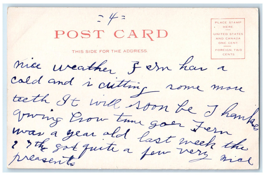 c1905's Scene Of Fountain In Forsyth Park Savannah Georgia GA Unposted Postcard