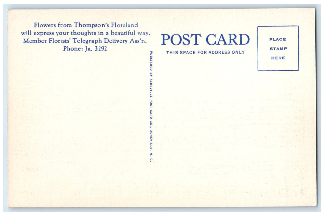 c1940s Perennial And Tropical Gardens Flowers Scene Atlanta Georgia GA Postcard