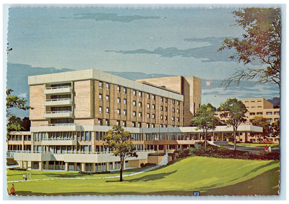 c1950 New England Memorial Hospital Building Stoneham Massachusetts MA Postcard