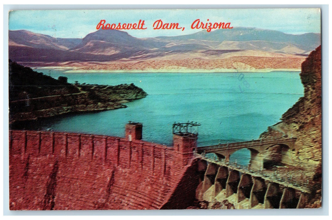 1927 Roosevelt Dam Irrigation For Salt River Valley Payson Arizona AZ Postcard