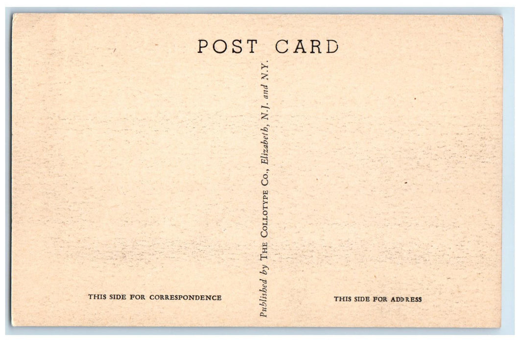 c1940's World War Memorial Deep River Connecticut CT Unposted Trees  Postcard