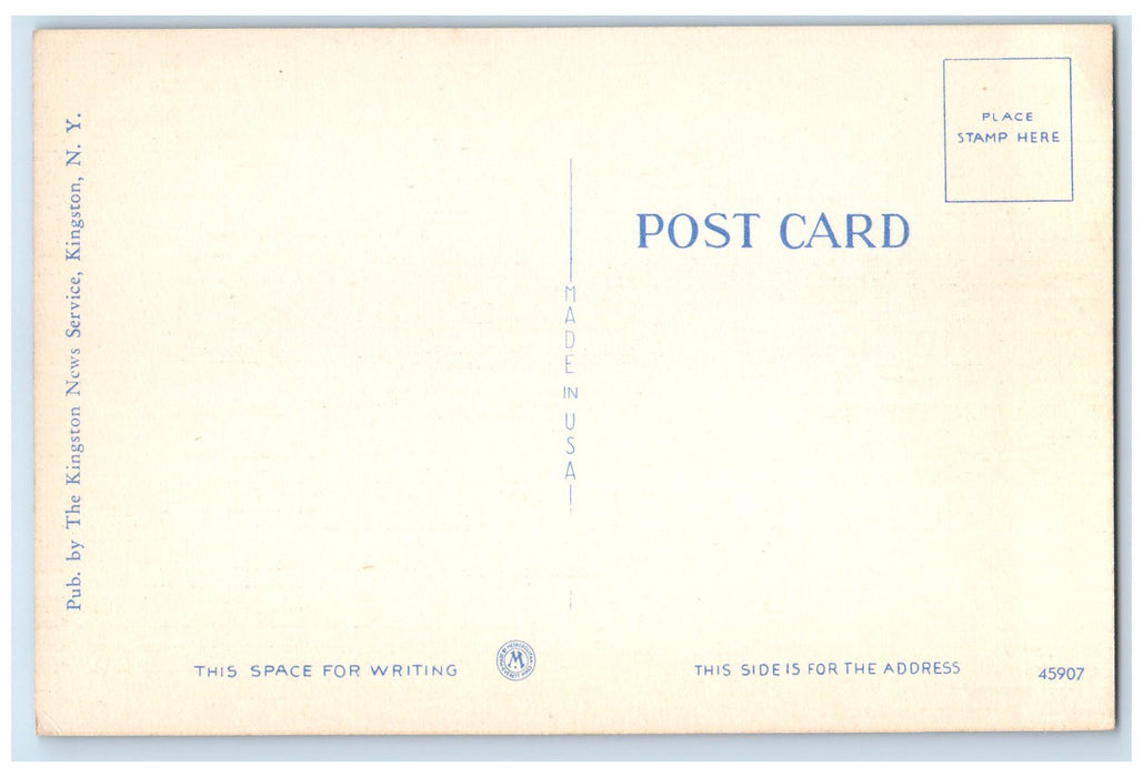 c1940's Library At Onteora Park Exterior Tannersville New York NY Trees Postcard
