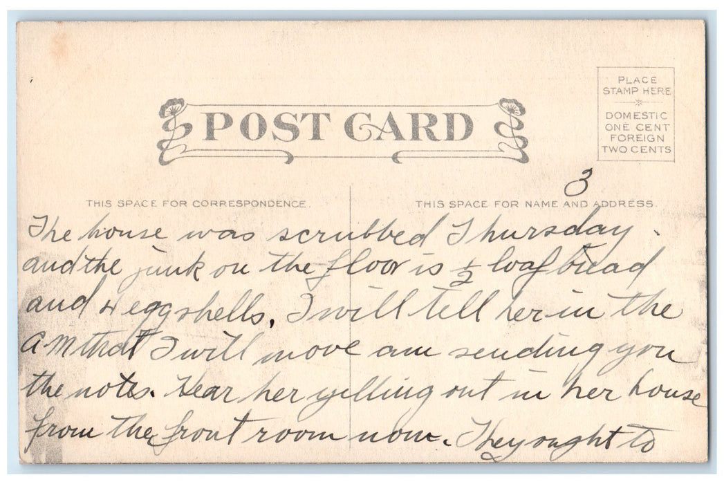 c1910's Fuller Building Exterior People Scene Long Beach New York NY Postcard