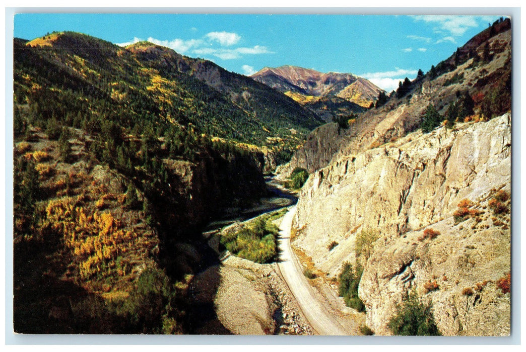 c1960's Henson Creek Canyon Leads San Juan Mts. Lake City Colorado CO Postcard