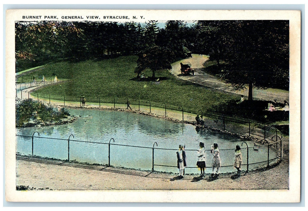 c1920's Burnet Park General View Children Syracuse New York NY Unposted Postcard
