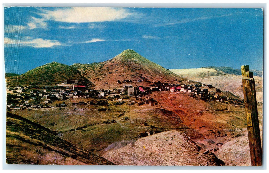 c1950's Houses Building Mountains Jerome Ghost City Arizona AZ Unposted Postcard