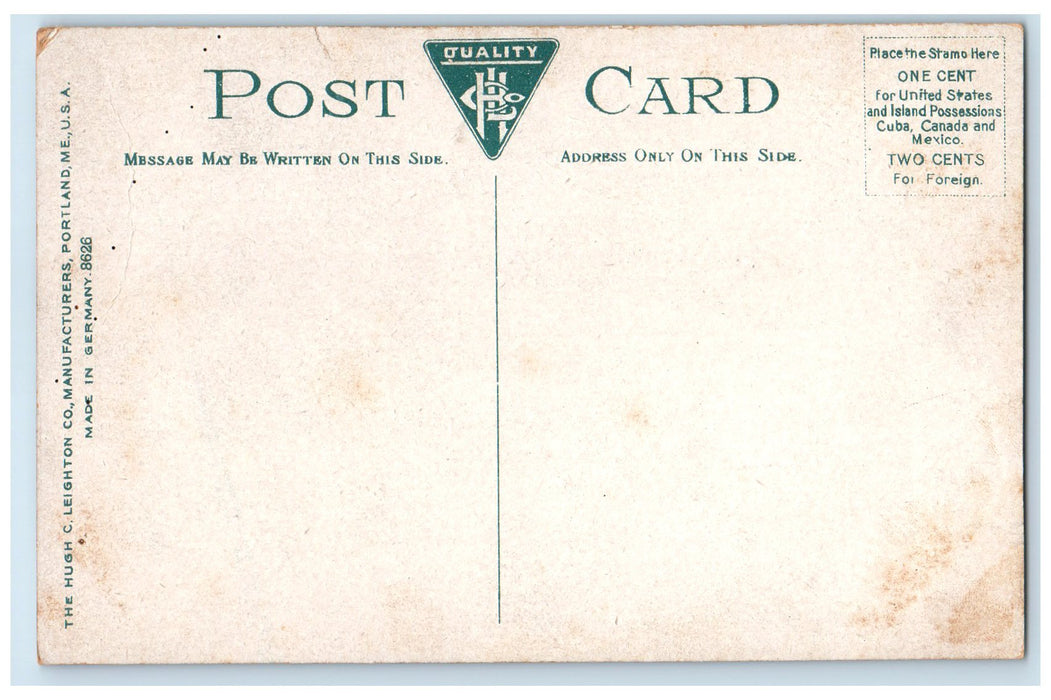 c1910 City Park & South Mill Street Railroad Massillon Ohio OH Unposted Postcard