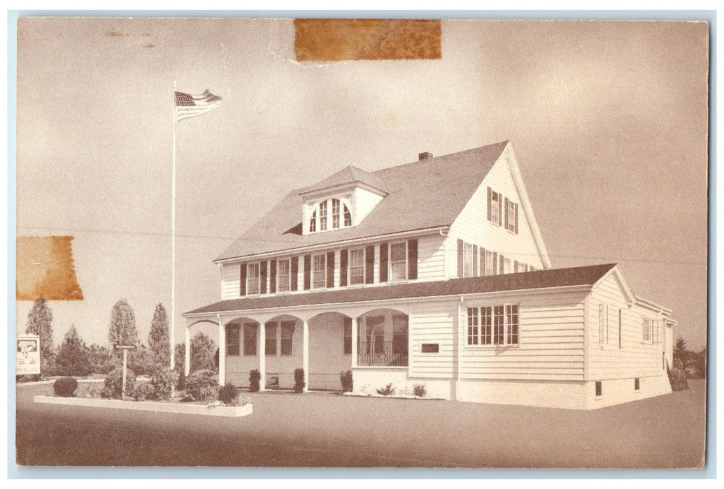 c1940s Allenhurst Restaurant Exterior Roadside Danvers Massachusetts MA Postcard