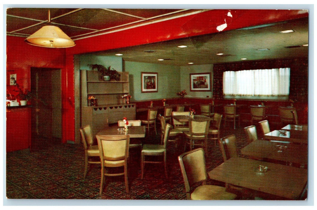 c1960's Greenleaf Lounge Interior Allenhurst Danvers Massachusetts MA Postcard