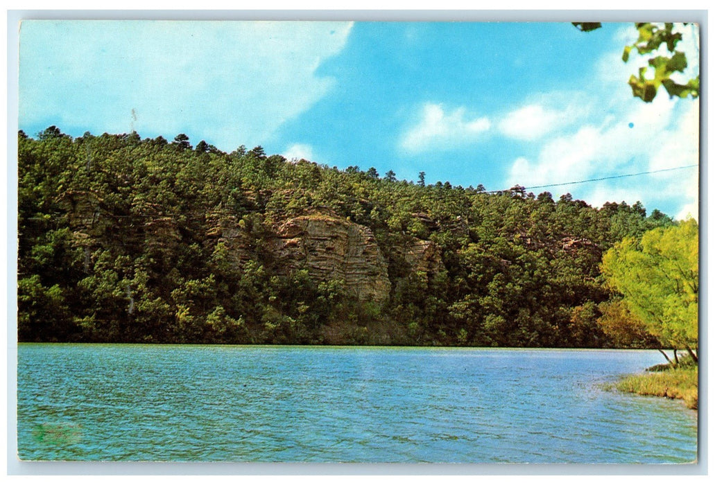 c1950's Robbers Cave State Park Lake Wilburton Oklahoma OK Unposted Postcard