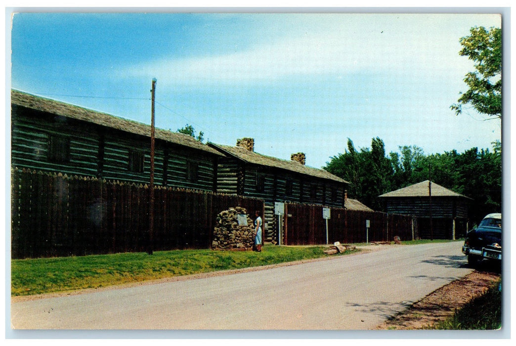 c1950 Fort Gibson A Lady Dirt Road Northeast Of Muskogee Oklahoma OK Postcard