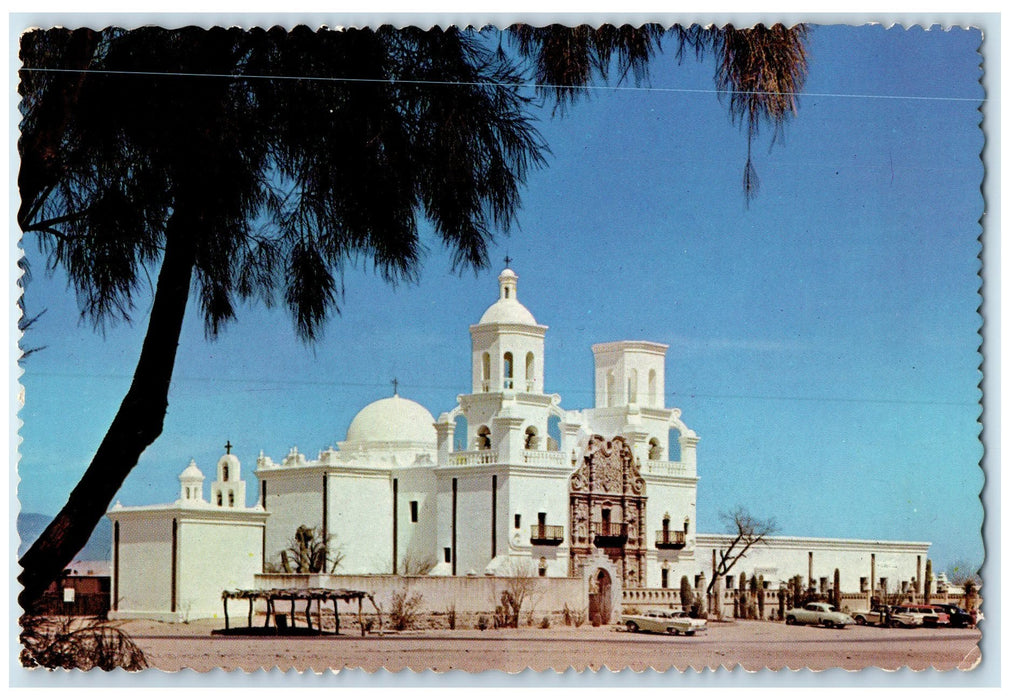 1973 San Xavier Del Bac Mission Tucson Arizona AZ White Dove The Desert Postcard