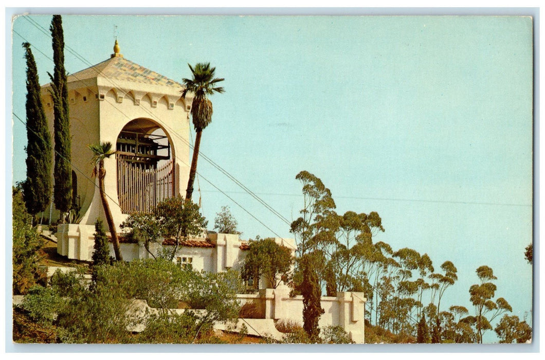 1965 Avalon's Deagan Westminster Chimes Catalina Island CA Posted Trees Postcard