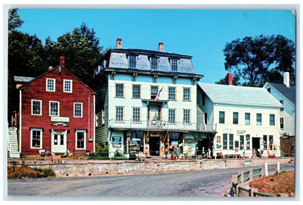 1968 The Old Book Shop Exterior Roadside Downtown Rockport Maine ME Postcard