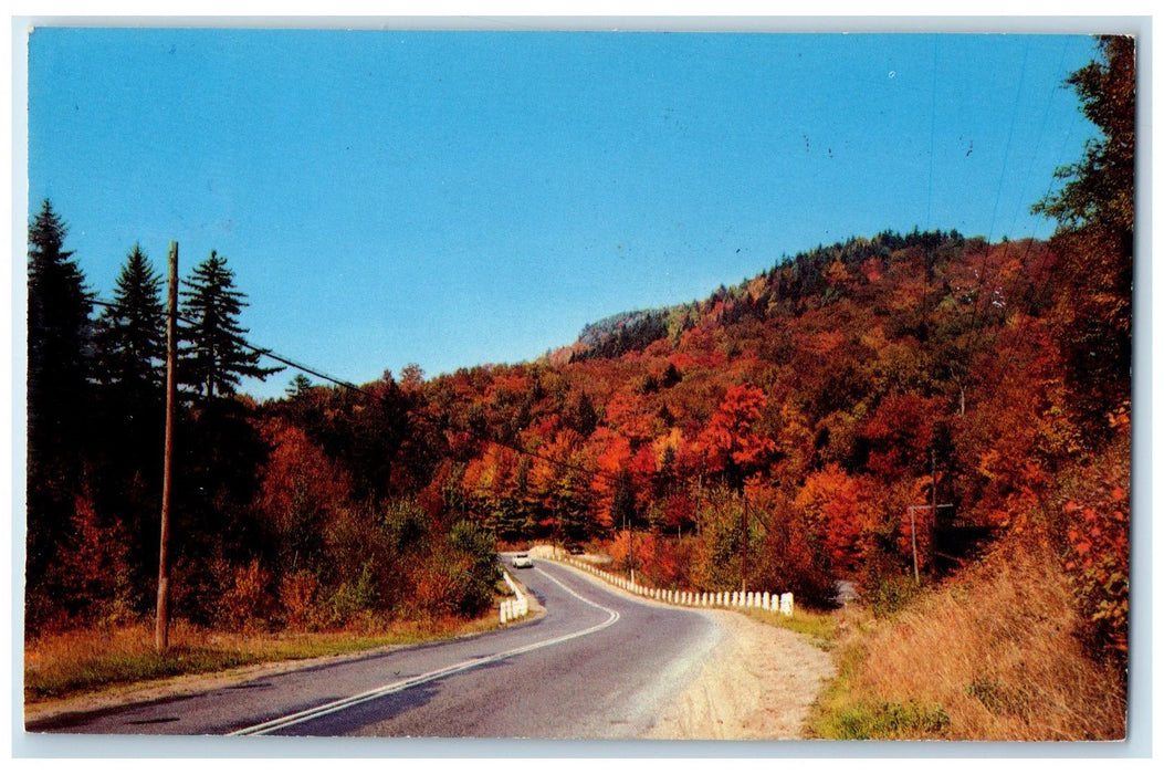 1969 Greetings From Everett Pennsylvania PA Handiwork Jack Frost Autumn Postcard