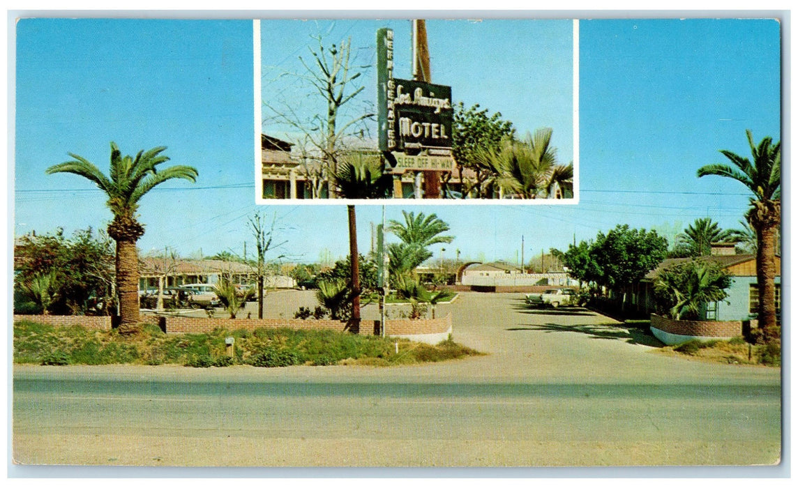 1970 Los Amigos Motel Restaurant Exterior Brawley California CA Posted Postcard