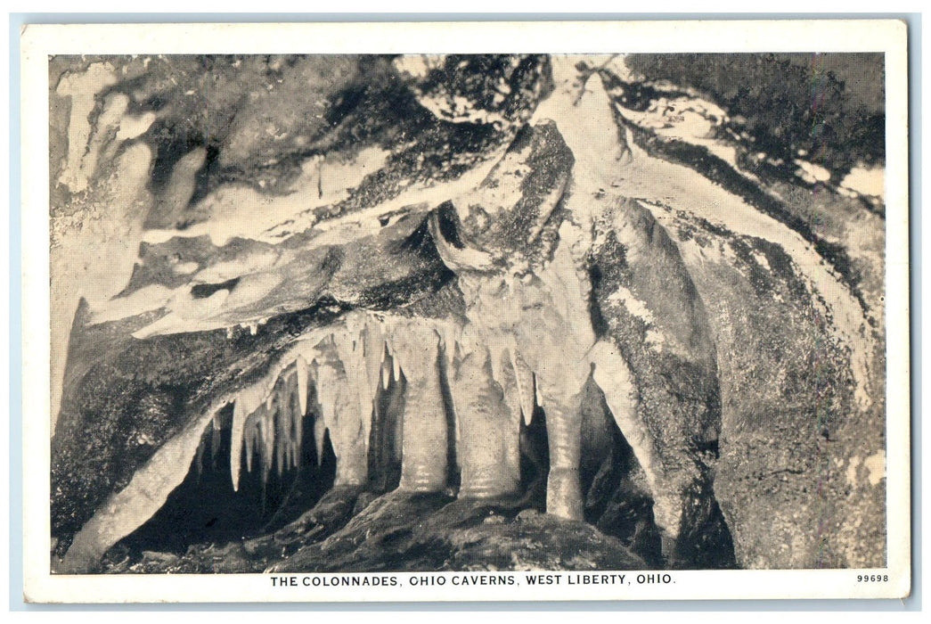 1930 The Colonnades Ohio Caverns West Liberty Ohio OH Posted Vintage Postcard