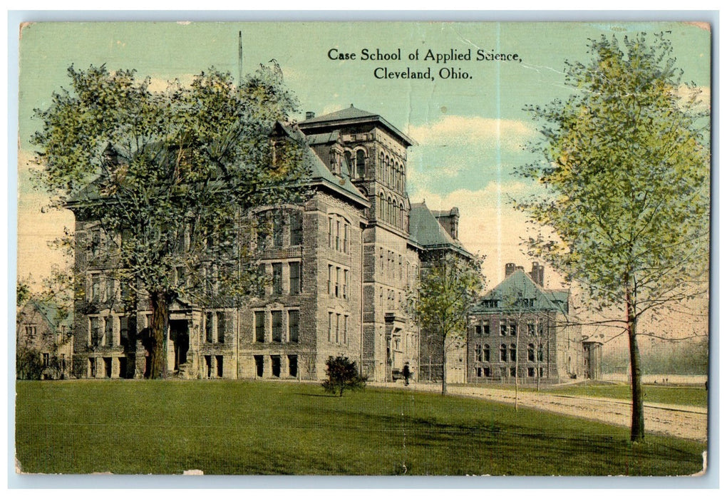 1912 Case School Exterior Of Applied Science Cleveland Ohio OH Posted Postcard