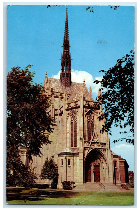 1960 Heinz Memorial Chapel Exterior Pittsburg Pennsylvania PA Posted Postcard