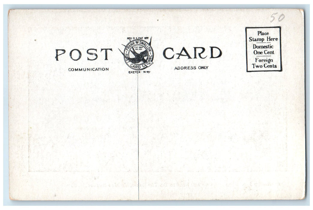c1920 Carriage Road To Tip Top House Mt. Moosilaukee New Hampshire NH  Postcard