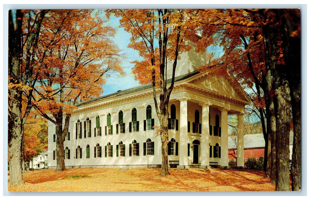 c1940's Windham County Court House Exterior Building Newfane Vermont VT Postcard