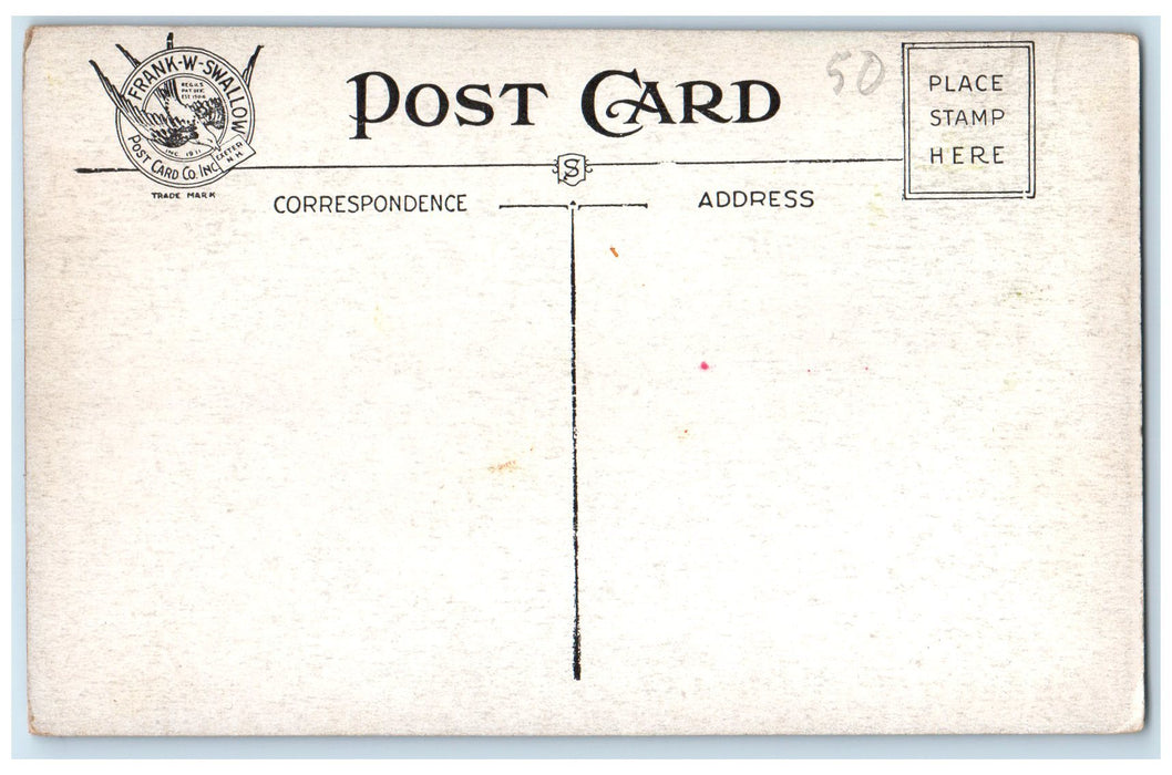 c1910 Mill Brook Rocky River Forest Bradford New Hampshire NH Unposted Postcard