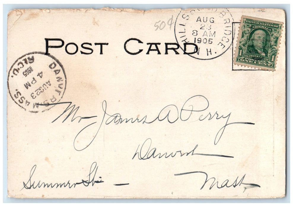 1924 Maplewood Farm Houses Building Hillsboro Bridge New Hampshire NH Postcard