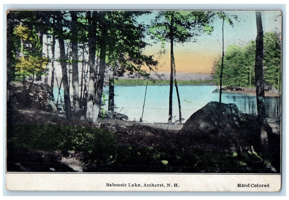 c1920's Baboosic Lake Amherst Forest Pathways New Hampshire Unposted Postcard