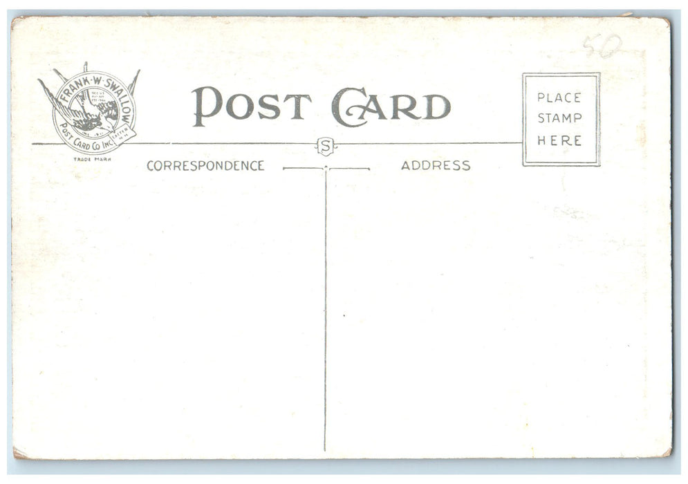 c1920 Berry Bay Forest Mountains Effingham Falls New Hampshire Unposted Postcard